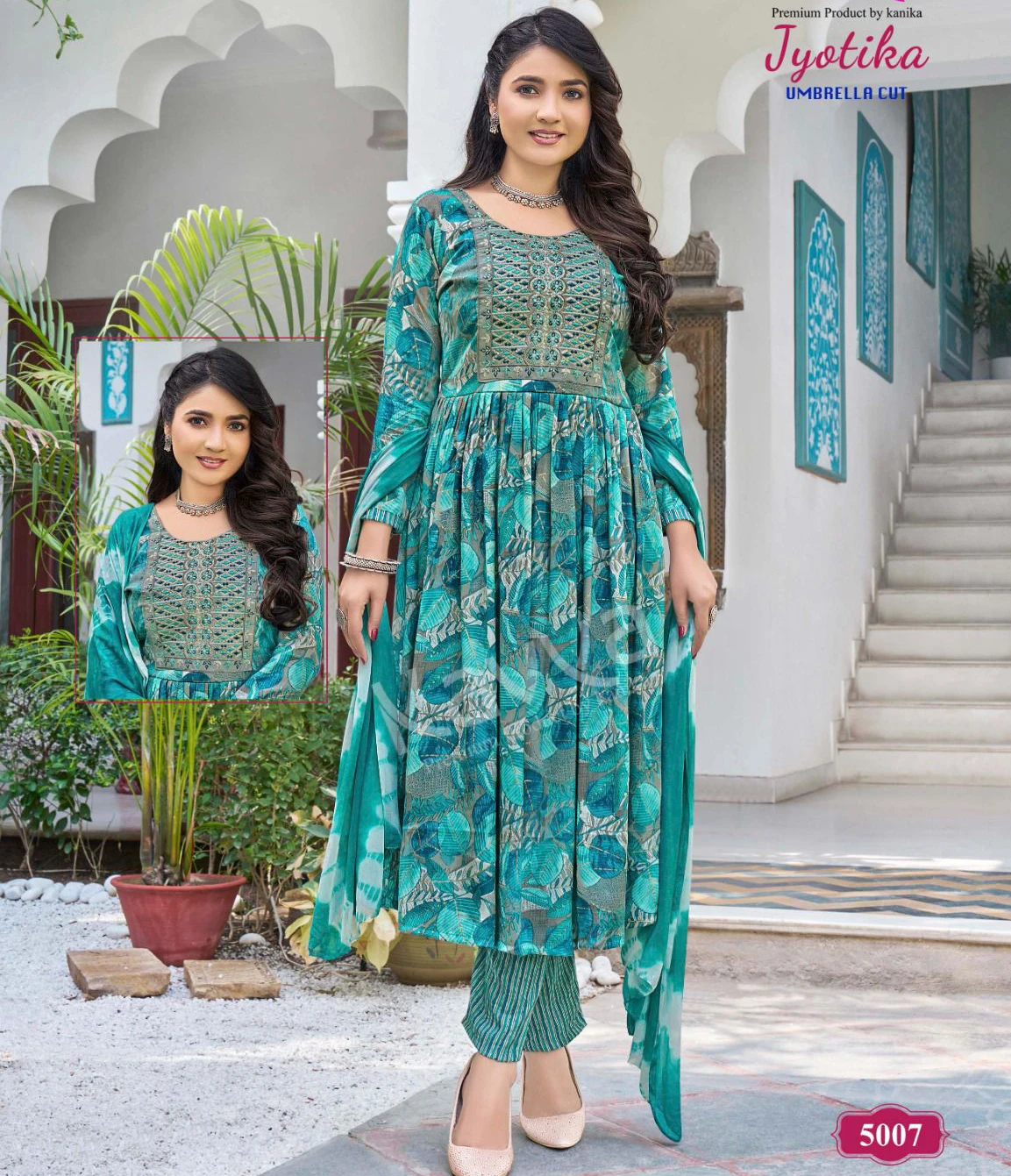 Kavya Jyotika Vol 5 Capsule Foil Print Wholesale Readymade Salwar Suit Catalog — Wholesale Readymade Suit, Kavya wholesale from Surat — view 1